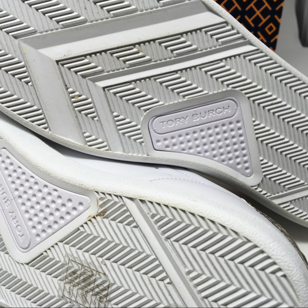 TORY BURCH Howell Court Sneakers Titanium White Warm Roccia - Picture 10 of 13